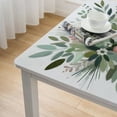 thumbnail image 4 of nygtbtfer Spring Green Leaf Foliage White Table Cover,Fitted Tablecloth for  Table Washable Elastic Stretch Patio Tablecloths,Pastoral Eucalyptus Leaves Botanical Table Cloth for Cocktail, 4 of 7