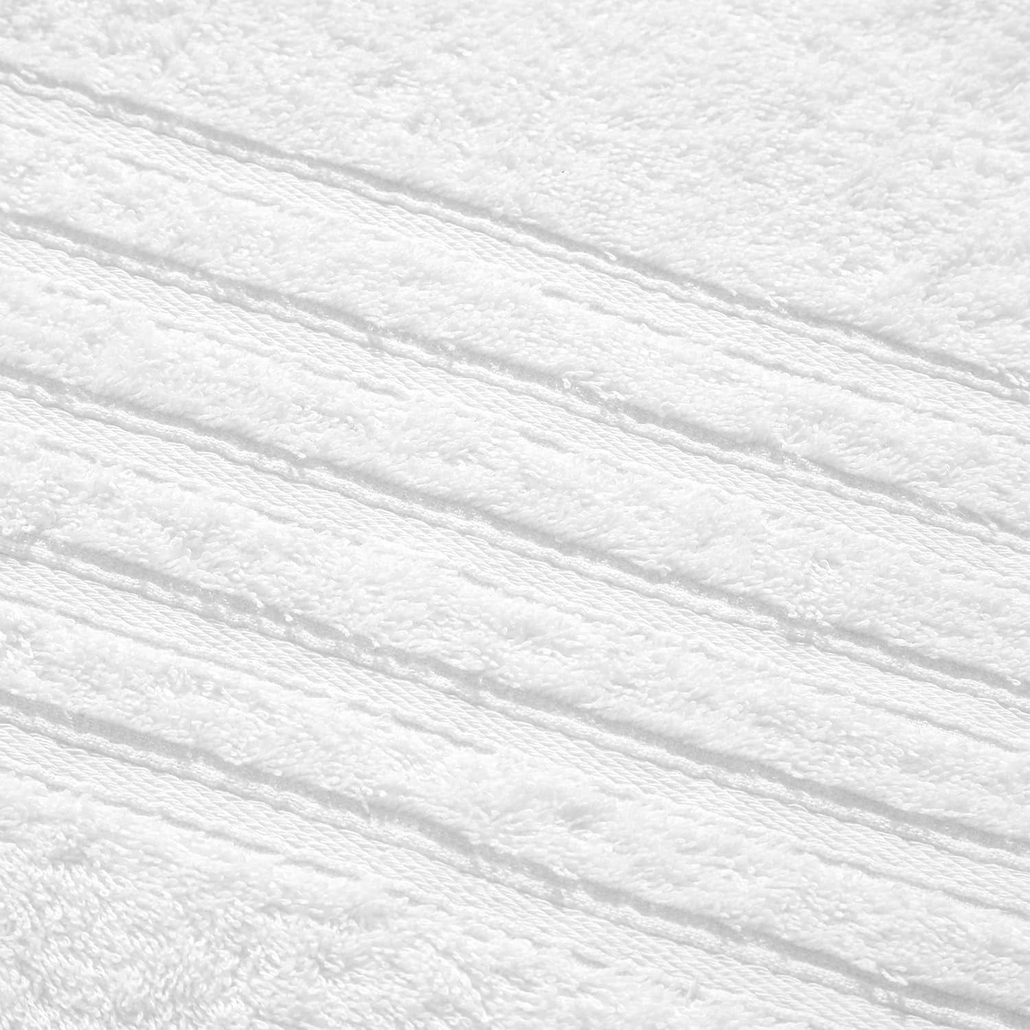 Towels 6 Pack Bath Towel for Bathroom, 100% Cotton (24 x 48 Inches) High Absorbency Quick Drying (Light Grey)