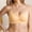 A1_Light Yellow, variant on Wireless Jelly Full Coverage V‑Neck Mesh Trim Bra for Women Spaghetti Strap Breathable Soft Comfy Seamless Supportive Sleep Lounge Plunge Custom Bust Lift Shaping Tshirt Bra Beige M
