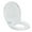 17”round white With Toddler Seat, variant on Soft Close Elongated Toilet Seat – Quick Release & Top Mount Installation – Quiet, Durable, Easy to Clean – Global Fit for Most American Standard Toilets – 19" All White Plain Cover