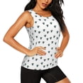 thumbnail image 2 of KLL Turtle Print Womens Tank Top Sleeveless Workout Tops Athletic Running Shirts Yoga Gym Clothes-Large, 2 of 7