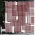 thumbnail image 3 of Ambesonne Contemporary Shower Curtain, Cubes Geometric Modern, 69"Wx84"L, Pale Chocolate, 3 of 4