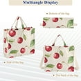 thumbnail image 6 of FORMRS Womens Corduroy Tote Bag Crossbody Shoulder Handbag with Pocket, Watercolor Cherry, 6 of 7