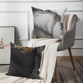 thumbnail image 4 of Black Grey and Gold Marble Throw Pillow Covers 18x18 Set of 4,Abstract Modern Pillow Cases for Bedroom Sofa Couch, 4 of 6