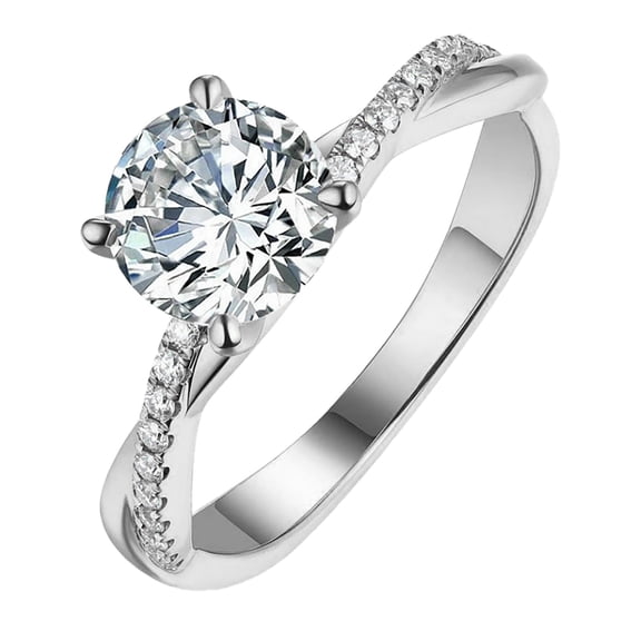 Rings for Women,Silver Ring White Rhinestone Wedding Jewelry Rings Size 5-11 Valentine's Day Gifts Clearance Alloy Ring Jewelry