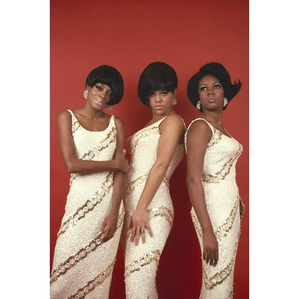 The Supremes Diana Ross Motown group pose matching dresses 24x36 Poster ...