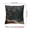 thumbnail image 4 of Acheng Moon Mountains Decorative Pillowcase Throw Pillow Cover,Throw Pillows, Desert for Sofa Bed Room Home Bedroom Decor,Set of 2 White(Two Size Print) 22x22in, 4 of 7