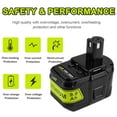 thumbnail image 2 of VINIDA for Ryobi 130429054 Battery 18V 9000mAh Li-ion Black P109 RBL1815, 2 of 5