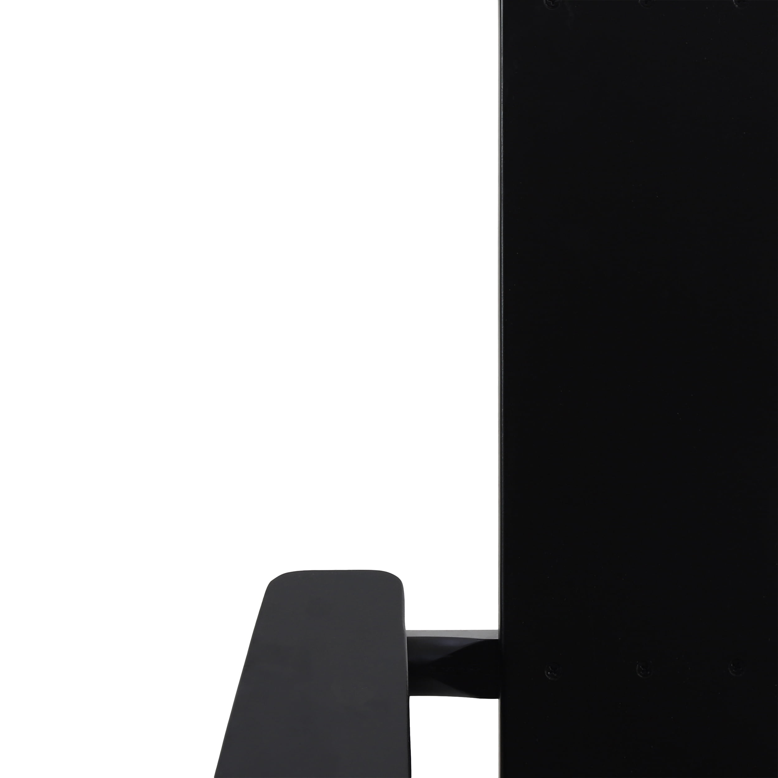 Eliphaz Outdoor Contemporary Acacia Wood Foldable Adirondack Chair, Black