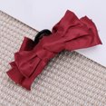 thumbnail image 5 of Unique Bargains 1 Pc Hair Clip Bow Pattern Claw Clip 5.91"x2.17"x2.76" Red, 5 of 5