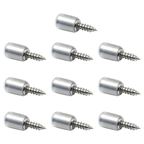 Tornillos autorroscantes para soporte de laminado de gabinete | Metal de alta resistencia | Fácil instalación | Compatible con armarios, estanterías, repisas | Tamaño 29x7.5 mm | Carga 20 kg | 10