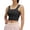 Black, variant on 4 Way Stretch No Show Underwear Soft Stretch Fabric Seamless Underwear High Impact Running Bra for Large Bust Chafe Free Breathable Mesh Workout Medium
