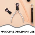 thumbnail image 3 of COMPUKAS 10Pcs Black Silicone Cuticle Nipper Covers with Cat for Manicure Tool Protection, 3 of 6