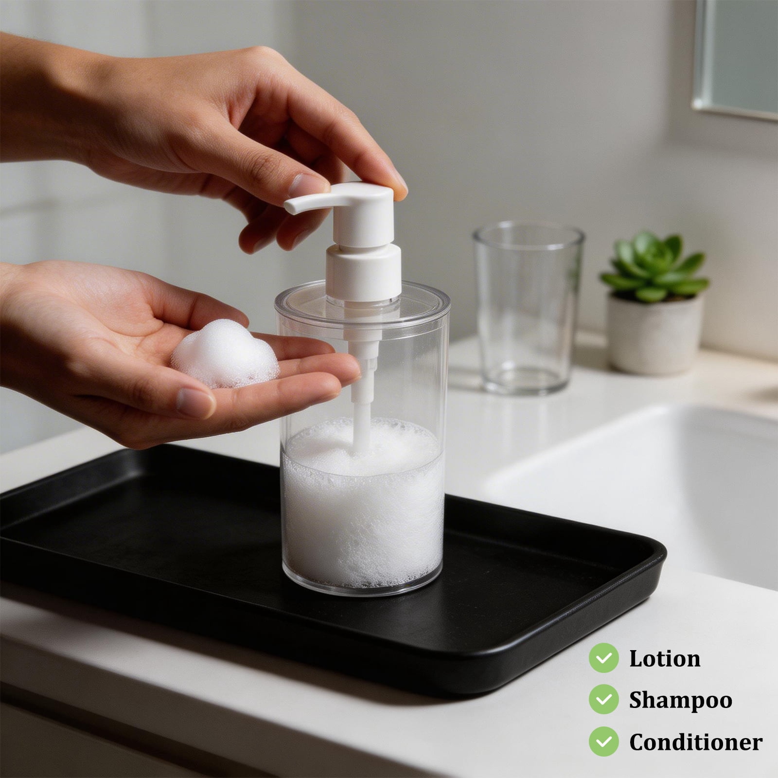 Koomade Bathroom Set 6-Piece Toothbrush Holders and Soap Dispensers