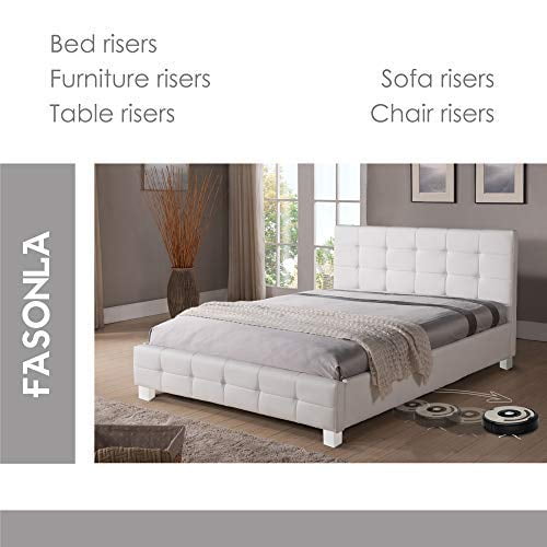 8pcs Anti-slip Furniture Lift Bed Frame Risers Raise Bed Table Desk Sofa Chair 