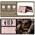 thumbnail image 2 of Allytechgroup Wallet Case for Samsung Galaxy S24+ with Detachable Cards Holder, Compatible with Mag-safe PU Leather Stand Shell Shockproof Protective Magentic Back Cover for Women Men, Rosegold, 2 of 10