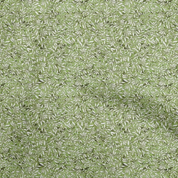 oneOone Polyester Spandex Green Fabric Asian Block Sewing Craft Projects Fabric Prints By Yard 56 Inch Wide