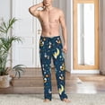 thumbnail image 5 of Mens Pajama Pants - Soft Sleep & Lounge Pants for Men, Space Sleeping Panda Cuteness Casual PJ Bottoms Pants with Pockets, 5 of 5