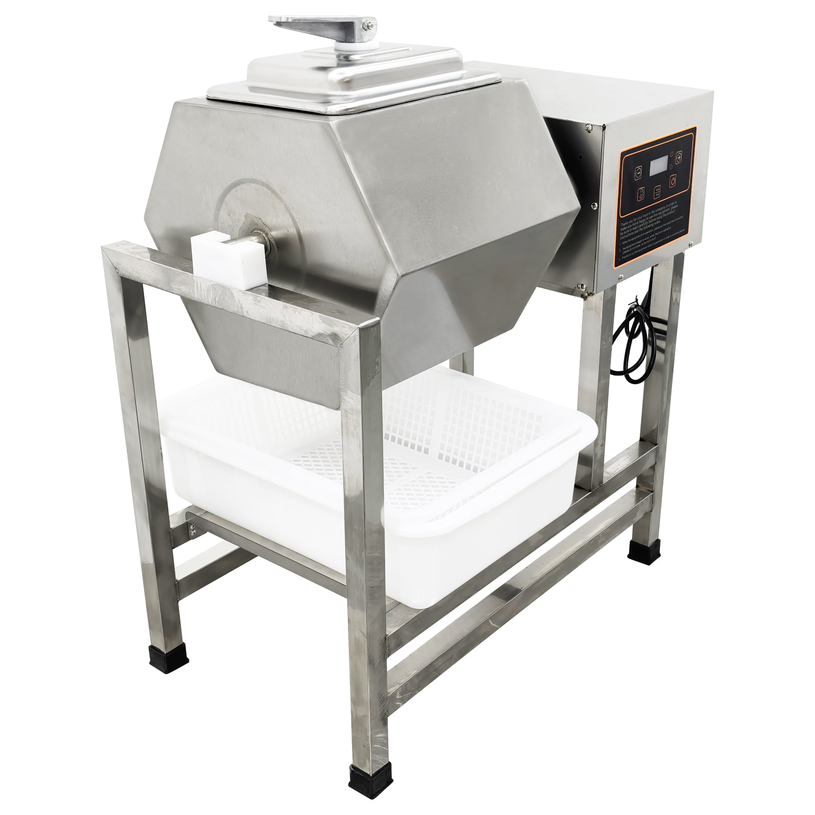 Rotatable Commercial Marinating Machine Hexagonal Stainless Steel Meat Vegetable Tumbler Marinator