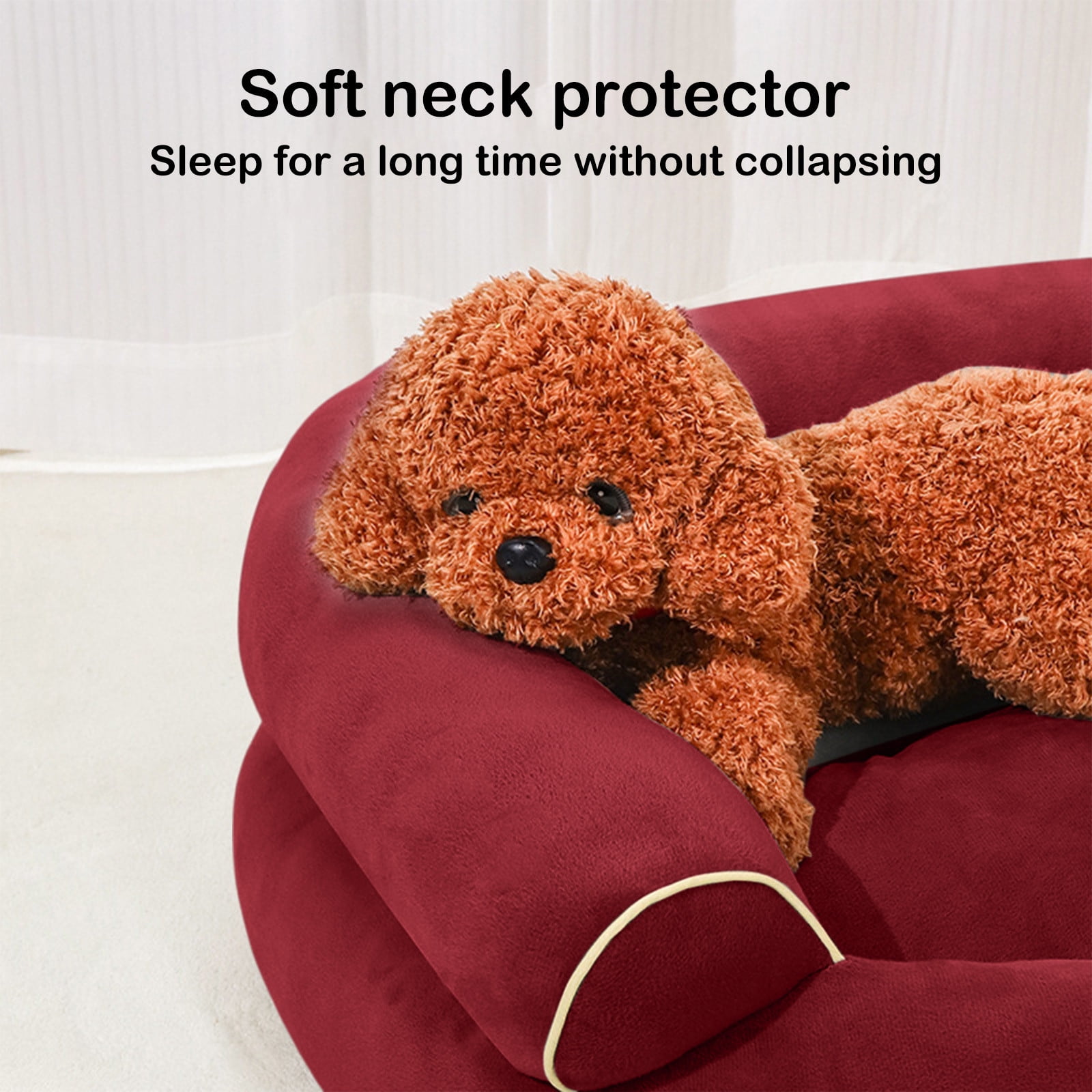 Orthopedic Sofa Dog Bed, Washable Rectangular Pet Bed for Small Dogs, Cats, and Kittens, Non-Slip Bottom, Soft Cozy Sleeping and Resting Sofa
