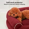 thumbnail image 5 of Winter Dog Sofa Beds, Washable Soft Comfortable Rectangle Couch Bed for Small to Medium Pets 18.11x14.96x8.26 Inch Red, 5 of 6