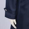 thumbnail image 7 of Hulanddfd Mens Coat Gothic Long Trench Coat, Stand Collar Double Breasted Outerwear with Silver Buttons, Vintage Wear, 7 of 7