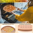 thumbnail image 5 of Donepart 13 Inch Perforated Pizza Pan with Handles – Nonstick Carbon Steel Bakeware for Crispy Crust, Oven Baking Tray for Frozen or Homemade Pizza – Easy Grip, Rose Gold Finish, 5 of 7