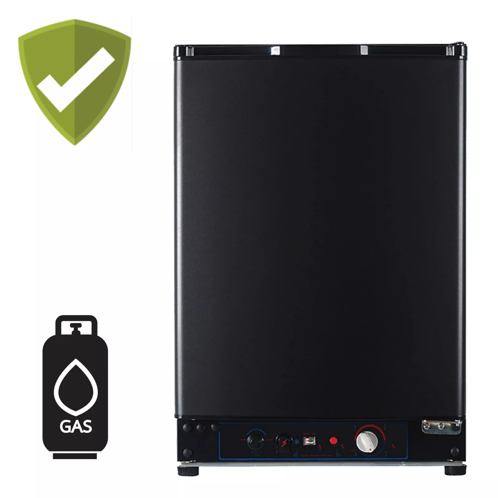 Smad RV Refrigerator 3 Way, RV Fridge 2.1 Cu ft, Gas Propane Outdoor Camper Campervan Travel