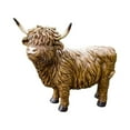 thumbnail image 2 of Figura de Vaca Highland Ornamento Animal Decorativo Escultura de Resina para Mesa Hogar Estantería Oficina Adecuada para Sala de Estar Jardín Regalo, 2 of 8