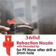 thumbnail image 2 of 50 Pcs Sprinklers Micro Spray Jets Garden Lawn Water Sprinklers 360°Watering Spray Misting Nozzle Sprinkler Irrigation, 2 of 6