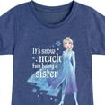 thumbnail image 3 of Disney Frozen 2 - Snow Much Fun Being A Sister Elsa - Toddler & Youth Girls Short Sleeve Graphic T-Shirt, 3 of 5