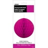 Tissue Paper Honeycomb Ball, 8 in, Neon Pink, 1ct