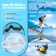 thumbnail image 3 of 2 Pack Adult Swim Goggles with Ear Plugs, Anti-Fog/UV No Leak Swimming Goggles for Men & Women, Pool, Beach, Open Water, Bright Aqua & Rose, 3 of 6