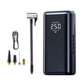 thumbnail image 1 of TFixol Portable Type-C Rechargeable Tire Inflator with LED Light, 150PSI, 4500mAh, Digital Pressure Gauge, Black ST-210B, 1 of 6