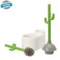 thumbnail image 2 of Set de desatascador y escobilla para inodoro ALLOBUB Cactus Bathroom, 1 juego, 2 of 9