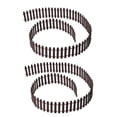 thumbnail image 1 of YSNOOWE 2Pcs Small Fence Mini Fence Decor Coffee Wood Handmade Design for Mini Farm, 1 of 7