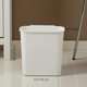 thumbnail image 3 of Compact Trash Can 2.6 Gallon (Approx. 7.6 Liters) Trash Basket Slim Trash Can for Bathroom Bedroom Office, White, 3 of 4
