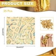 thumbnail image 2 of Uxcell 25 Pcs Hojas de Oro Variegadas de 5.5" x 5.5" Hojas de Foil Imitación para Manualidades, Marcos de Fotos, Uñas y Decoración de Artes DIY, Raya Marrón, Patrón Enrollado de Oro, 2 of 6