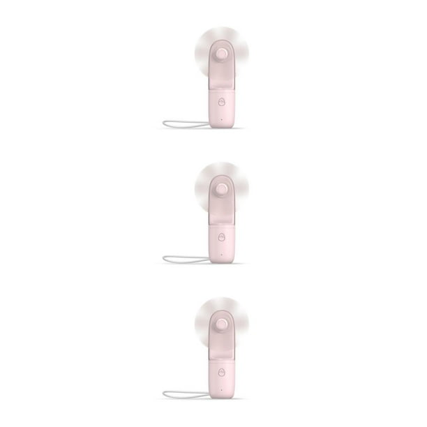 Billuyoard ventilador de mano Ventiladores de bolsillo USB portátiles ventilador de viento con pilas Humidificador enfriador para exteriores Rosa