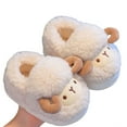 thumbnail image 2 of KANG Girls Slippers Winter Warm Fleece Lined Shoes With Heel Coverage For Toddlers And Kids, 2 of 3