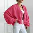 thumbnail image 6 of hotojiny Cardigan Sweaters for Women Soft Cropped Button up Knit Coat Oversized Long Sleeve Fall Tops Trenyd Outfit S-L, 6 of 7
