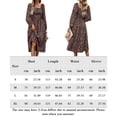 thumbnail image 2 of Vestido De Mujer Vestidos largos de señora Cómodos vestidos de noche con estampado floral Elegante traje de calle Kuymtek Negro L para Mujer, 2 of 6