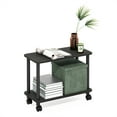 thumbnail image 4 of Furinno Turn-N-Tube Modern Rectangle End Table, Side Table with Casters, Espresso/Black, 4 of 6