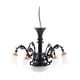 thumbnail image 3 of Lámpara colgante de araña a escala 1/87, diseño de lámpara de techo de mesa de arena de 3 V/12 V, decoración Negro, 3 of 9