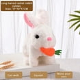 thumbnail image 1 of New Rabbit Toy Interactive Electronic Pet Toy Rabbit Walks and Squeaks, Easter Plush Stuffed Rabbit Toy Walking Rabbit Educational Toy for Kids (White), 1 of 7