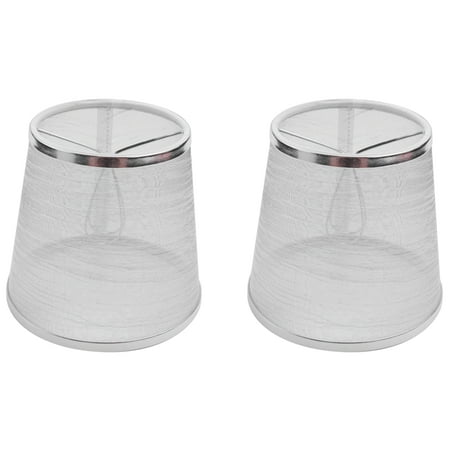

Clip on Gauze Chandelier Lamp Shades Little Wall Candle Light Lampshade (Silver)