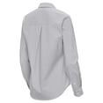 thumbnail image 3 of Women's Antigua Gray Texas Longhorns Porter Woven Tri-Blend Long Sleeve Button-Up Shirt, 3 of 3