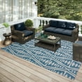 thumbnail image 5 of Addison Rugs Indoor/ Outdoor Addison Yuma Southwest Tribal WashableArea Rug 8' x 10' - Blue, 5 of 5