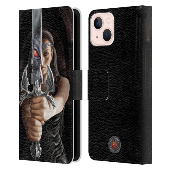 Head Case Designs Officially Licensed Anne Stokes Dragons 3 Reflection Leather Book Wallet Case Cover Compatible with Apple iPhone 13