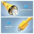thumbnail image 3 of Kohree 50 Amp to 15 Amp 110V RV Adapter Plug, 15 Amp Male to 50 Amp Female RV Power Adapter Cord 12", RV Dogbone Electrical Adapter with Twist Lock Plug & LED Indicator, 3 of 5